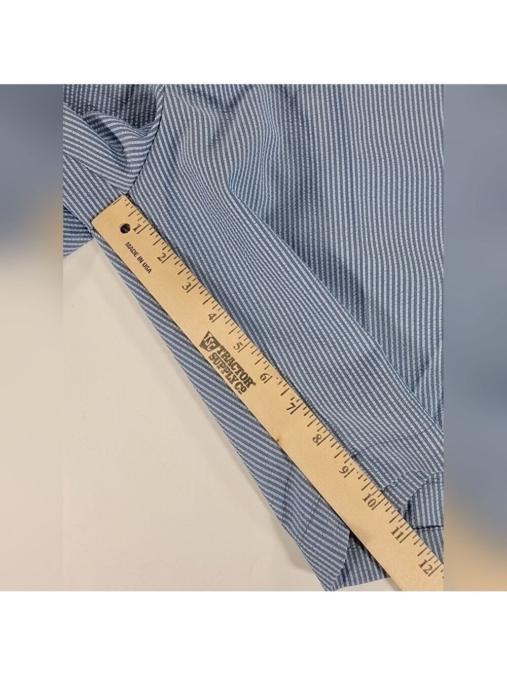 NEW Walter Hagen 11 Majors Golf Shorts Mens 42 Navy Blue Striped Seersucker NWT - Picture 11 of 13